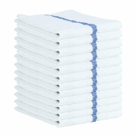 MONARCH BRANDS Qwick Wick Bar Mop Towels, Blue, 60PK N030-W65-5DZ-CS